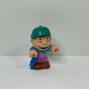 vtg mcdonalds happy meal toy peanuts farm linus charlie brown figure 2.5 inch lo